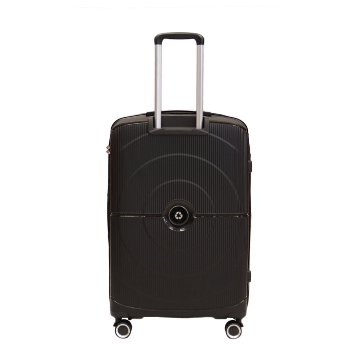 Luggage District Bett 3-Piece Set PP Hardside Expandable Suitcase, Black