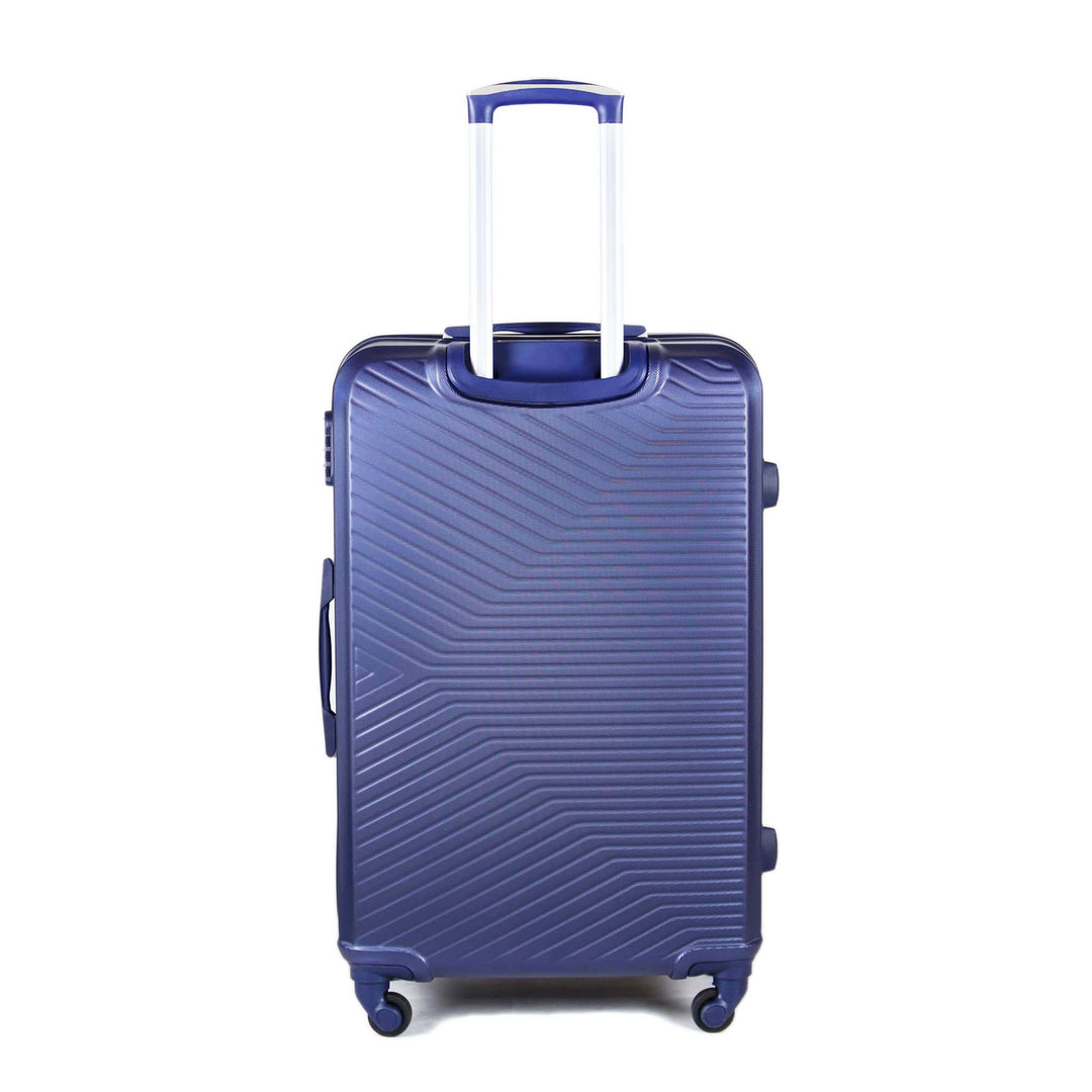 Sky Bird Elegant ABS Luggage Trolley Set 4 Piece, Navy Blue