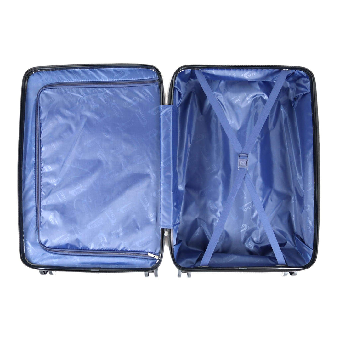 Yinton Essential Hard ABS Luggage Trolley Bag Large Size 28" inch, Black