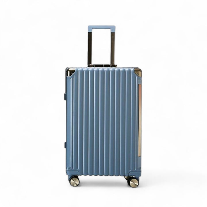 Luggage District Aluminum Frame Premium Carry-on Small Bag 20inch, Light Blue