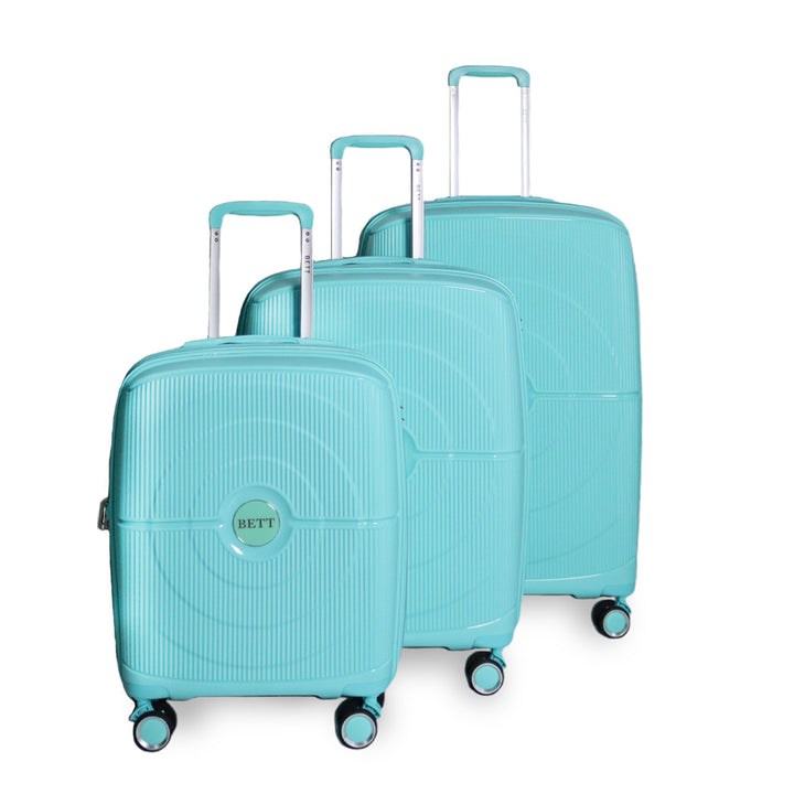 Luggage District Bett 3-Piece Set PP Hardside Expandable Suitcase, Mint