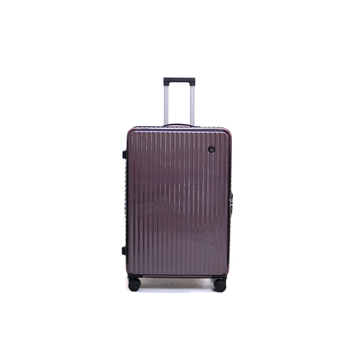 Luggage District Skybird Premium Medium 24-inch Checked Expandable Luggage, Bordeaux