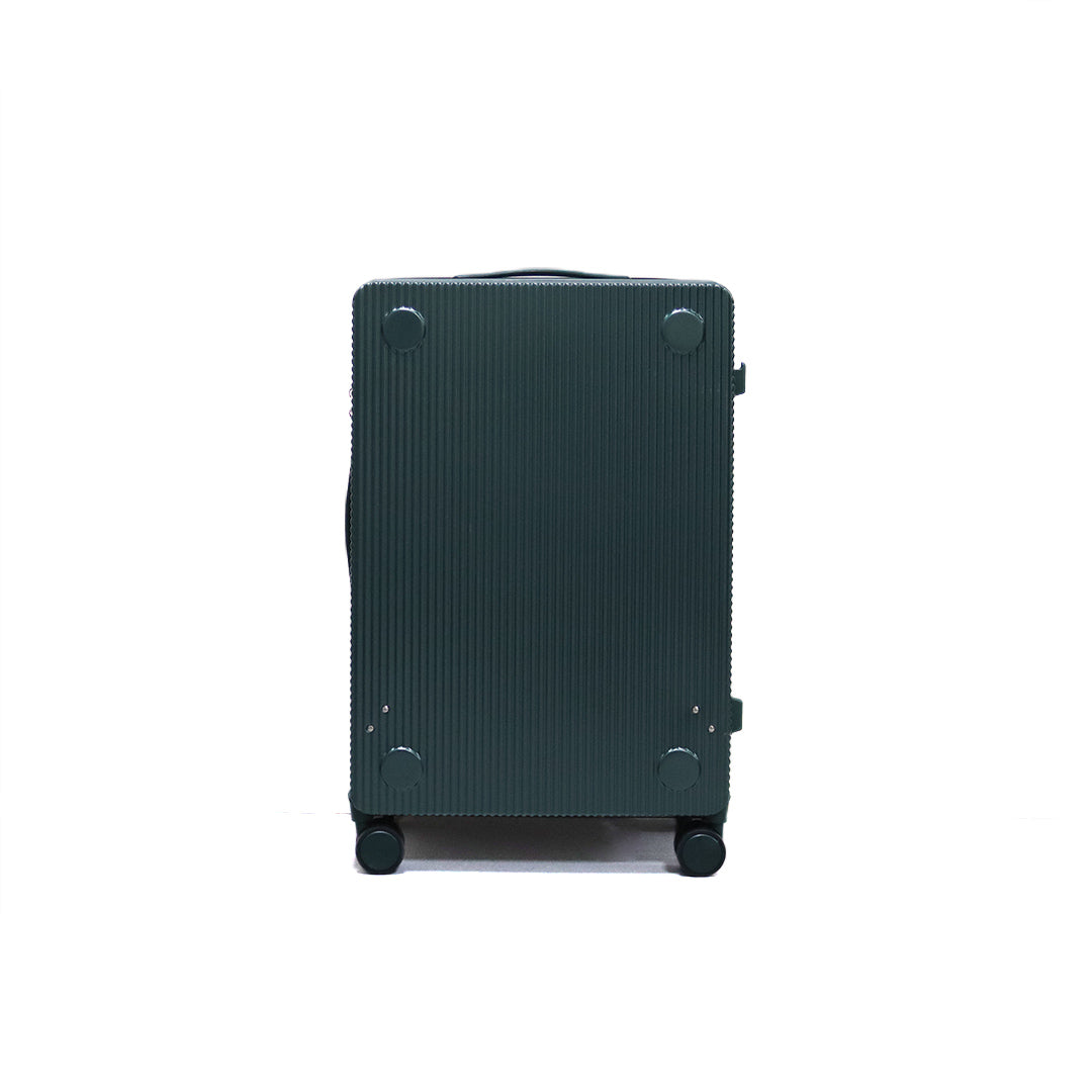 Luggage District Skybird Small 20-inch Carry-On Luggage with Wide Modern Handle, Dark Green