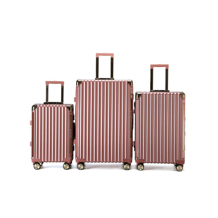 LD Premium Aluminum Frame Carry-on Luggage - Rose Gold