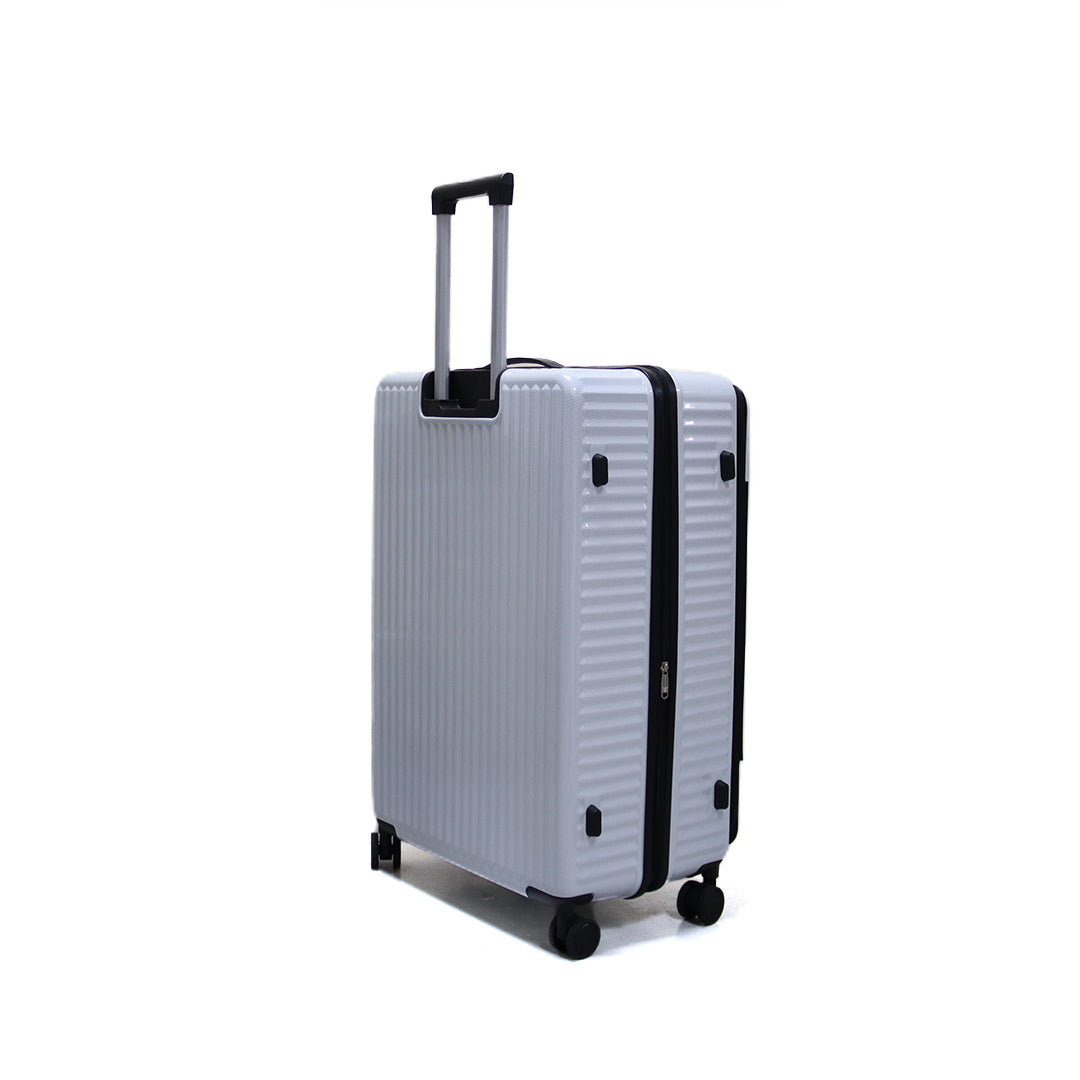 Luggage District Skybird Premium Large 28-inch Checked Expandable Luggage, White