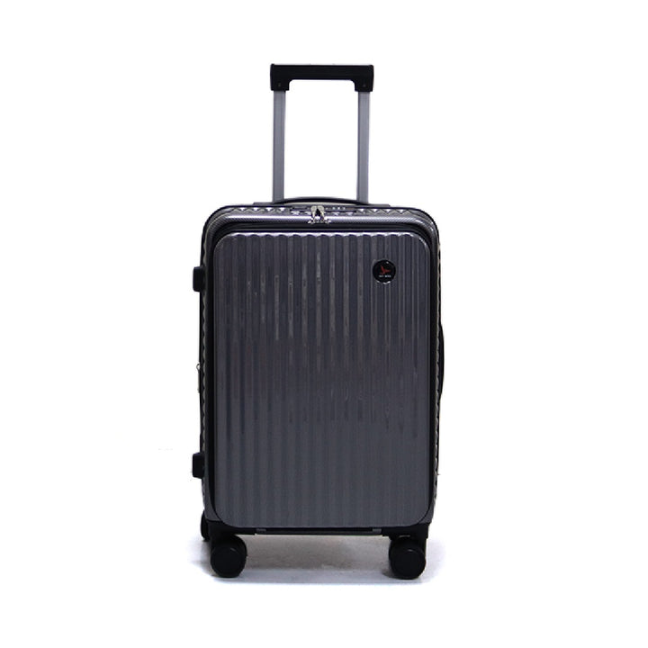 Luggage District Skybird Premium Small 20-inch Carry-On Expandable Luggage, Dark Gray