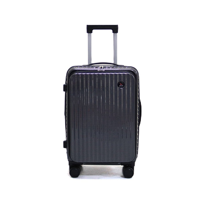 Luggage District Skybird Premium Small 20-inch Carry-On Expandable Luggage, Black