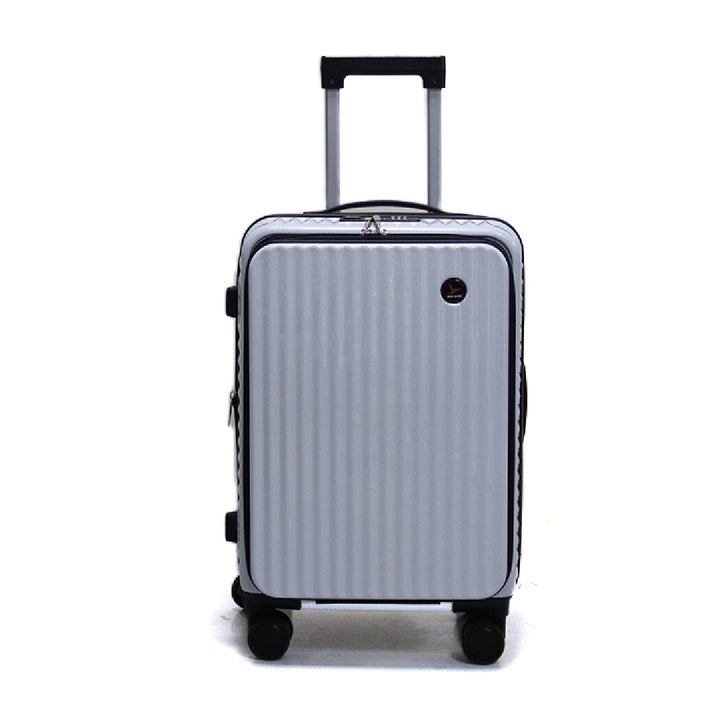 Luggage District Skybird Premium Small 20-inch Carry-On Expandable Luggage, White