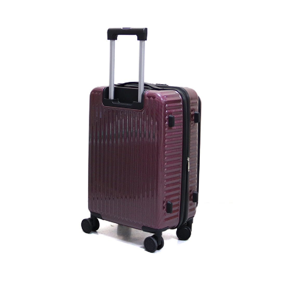 Luggage District Skybird Premium Small 20-inch Carry-On Expandable Luggage, Bordeaux