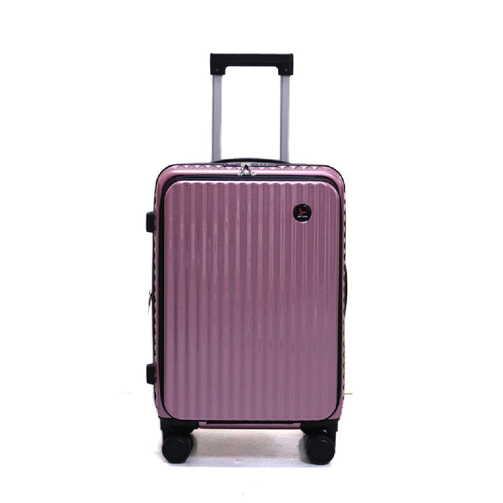 Luggage District Skybird Premium Small 20-inch Carry-On Expandable Luggage, Rose Gold