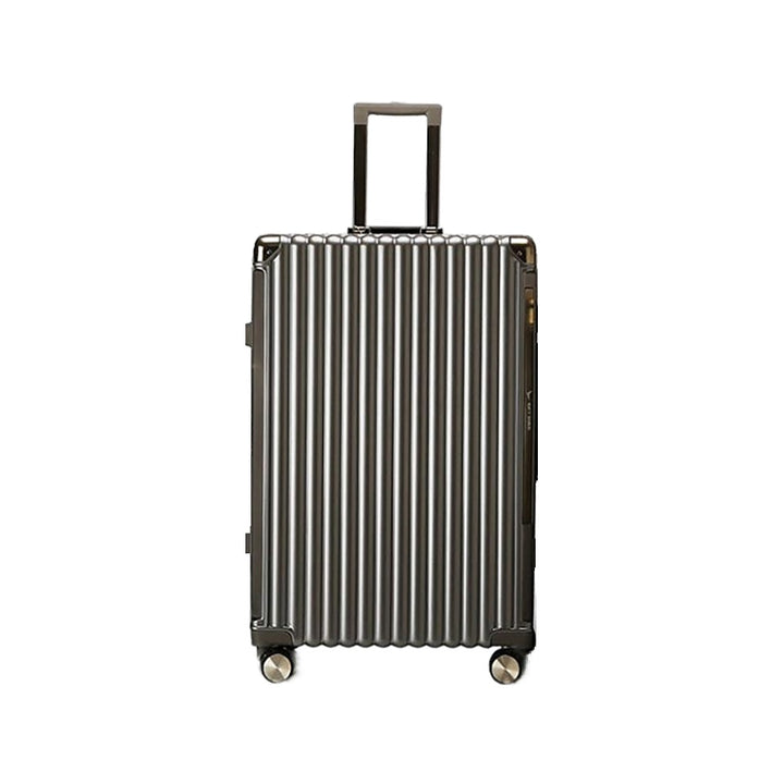 Luggage District Aluminum Frame Premium Carry-on Small Bag 20inch, Dark Grey