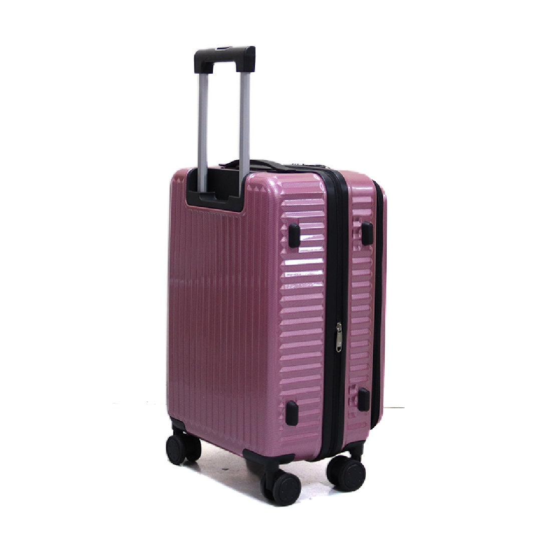 Luggage District Skybird Premium Small 20-inch Carry-On Expandable Luggage, Rose Gold