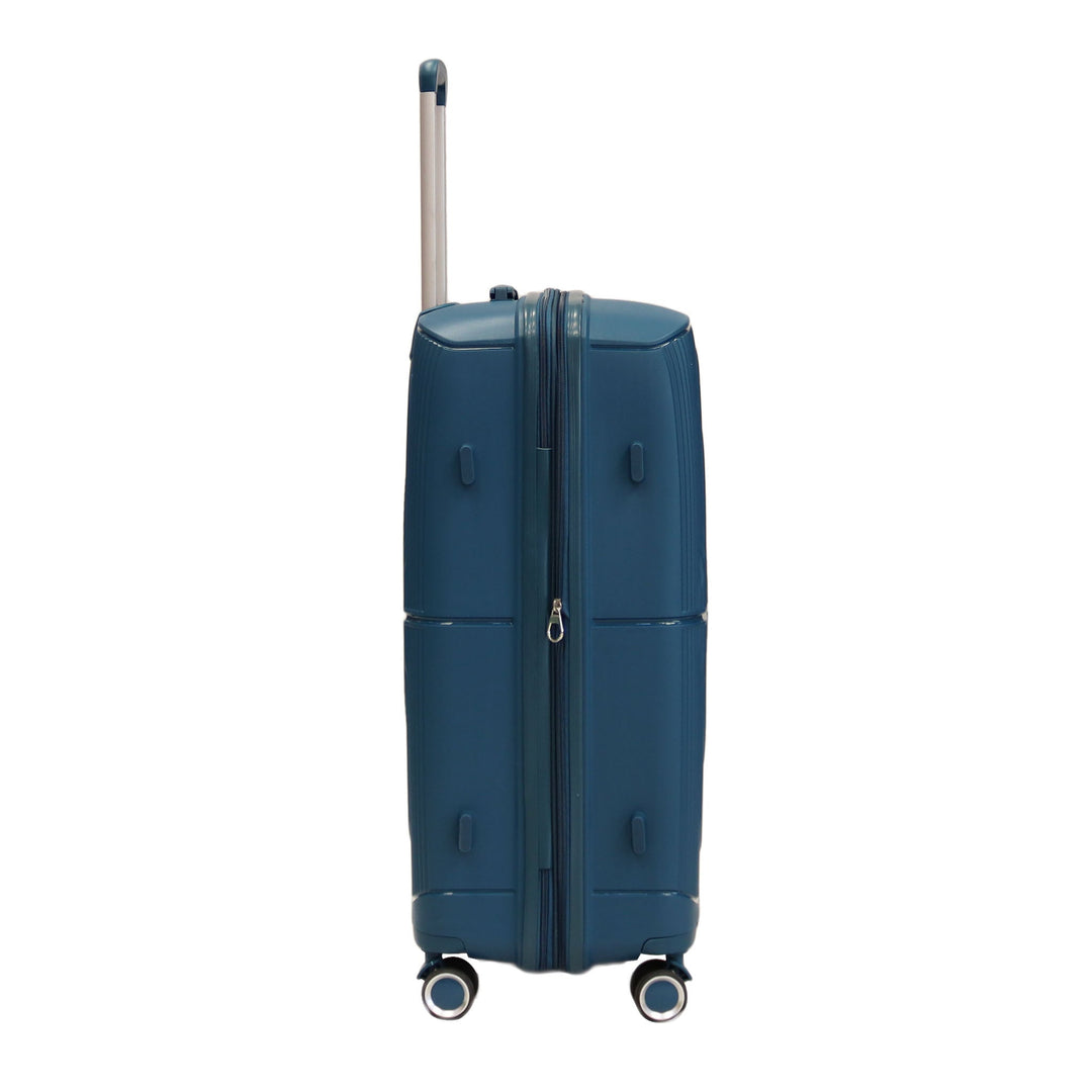 Luggage District Bett 1-Piece Small Size 20-inch PP Hardside Expandable Suitcase, Cyan