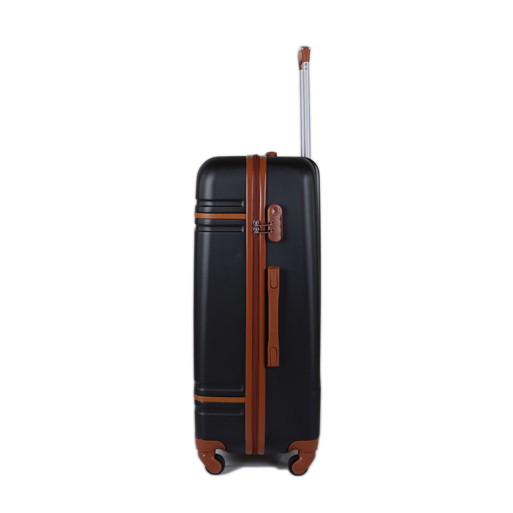 Sky Bird Lines ABS Luggage Trolley Checked-in Medium Bag 24inch, Black