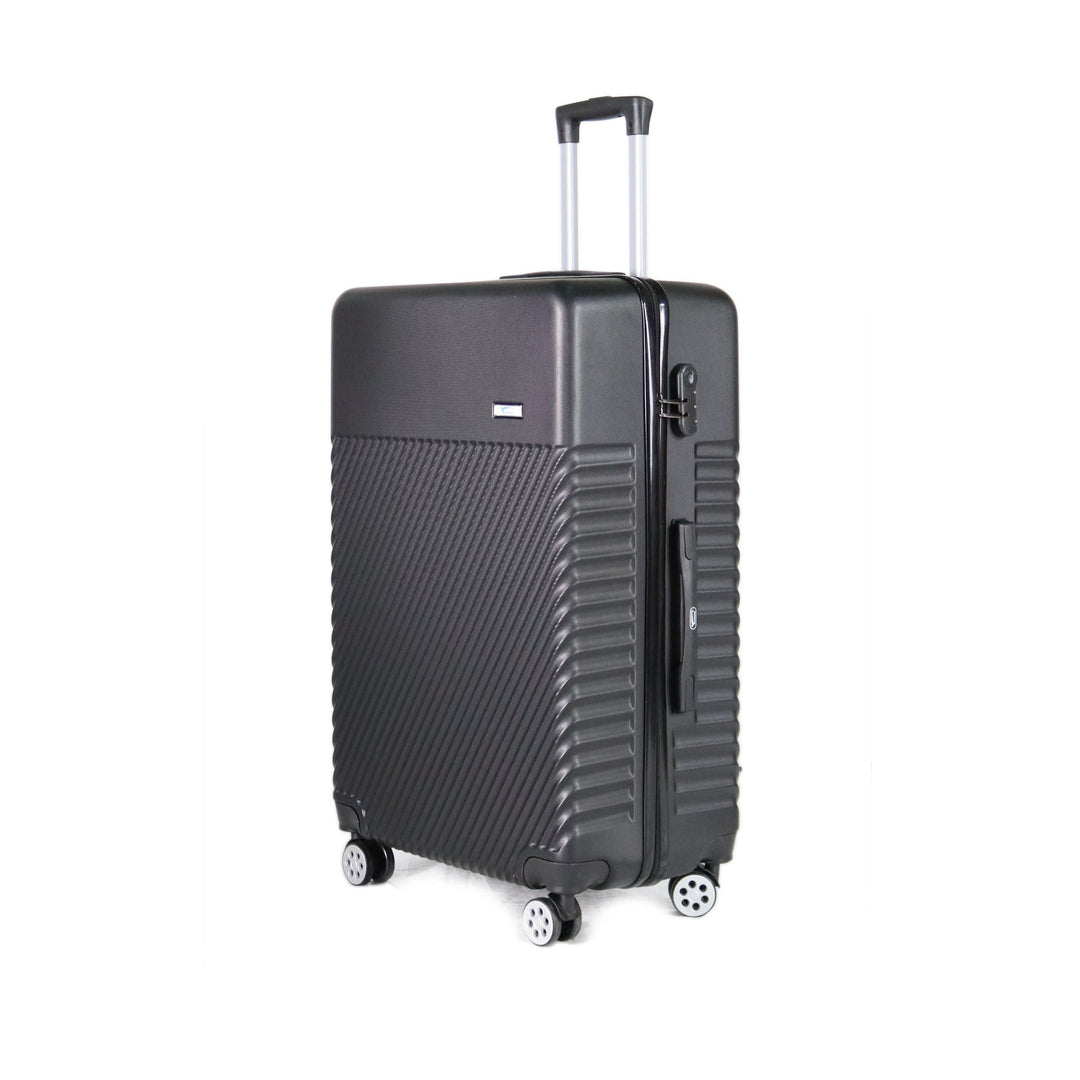 Yinton Essential Hard ABS Luggage Trolley Bag Large Size 28" inch, Black