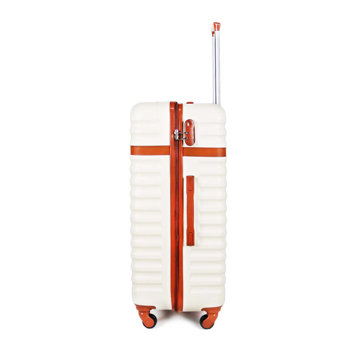 Sky Bird Classic ABS Luggage Trolley Checked-in Large Bag 28inch, Milky White