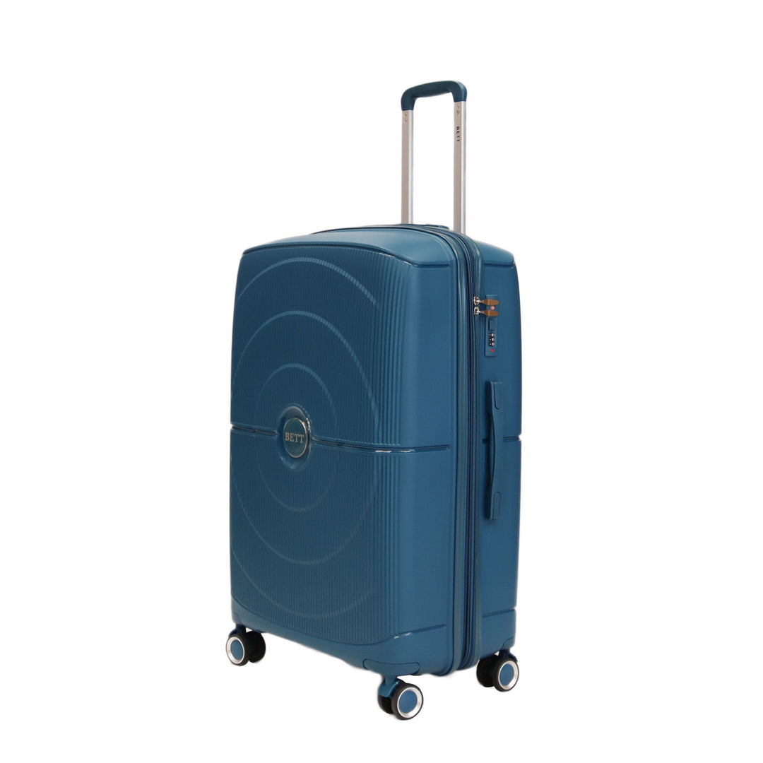 Luggage District Bett 1-Piece Small Size 20-inch PP Hardside Expandable Suitcase, Cyan