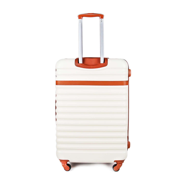 Sky Bird Classic ABS Luggage Trolley Checked-in Large Bag 28inch, Milky White