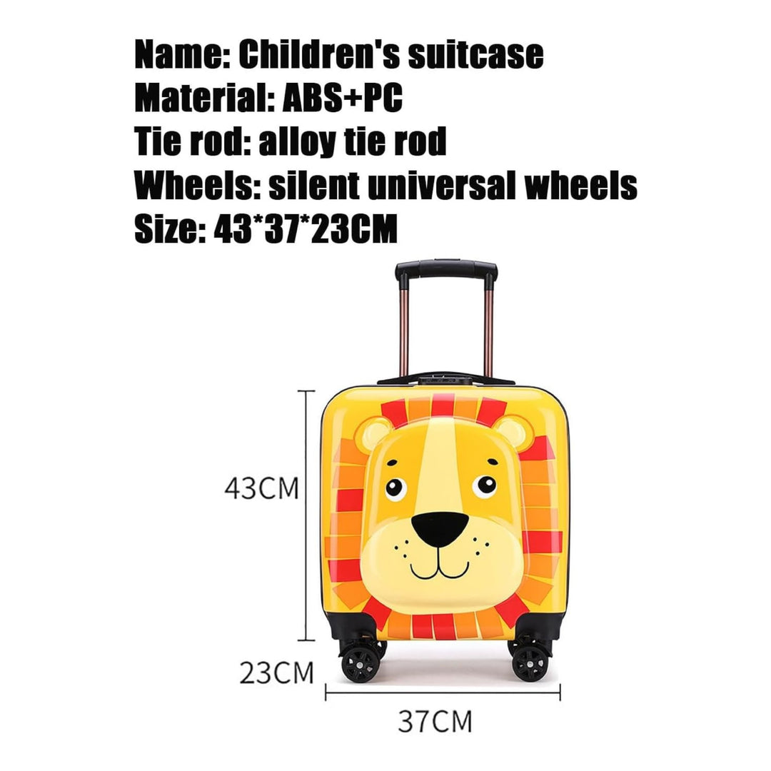 Luggage District Kids Roller Duffle Bag Travel Quiet Spinner Wheel Luggage 18 Inch Travel and School Roller Case - Yellow