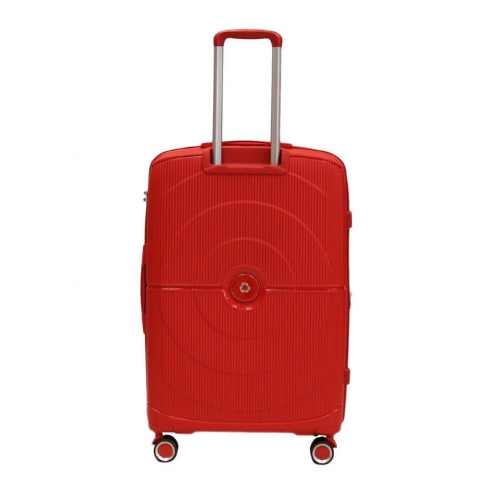 Luggage District Bett 1-Piece Medium Size 24-inch PP Hardside Expandable Suitcase, Red