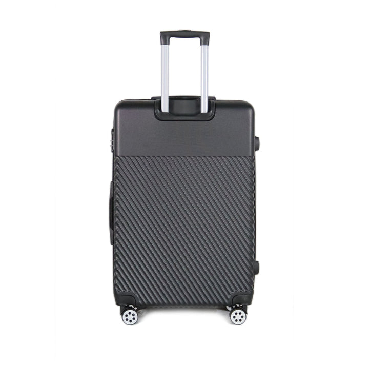 Yinton Essential Hard ABS Luggage Trolley Bag Medium Size 24" inch, Black