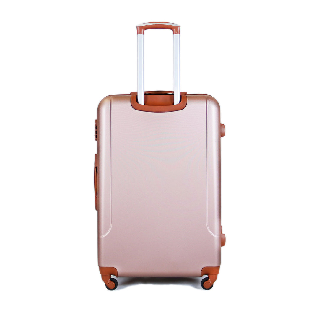 Sky Bird Lines ABS Luggage Trolley Carry-on Small Bag 20inch, Rose Gold