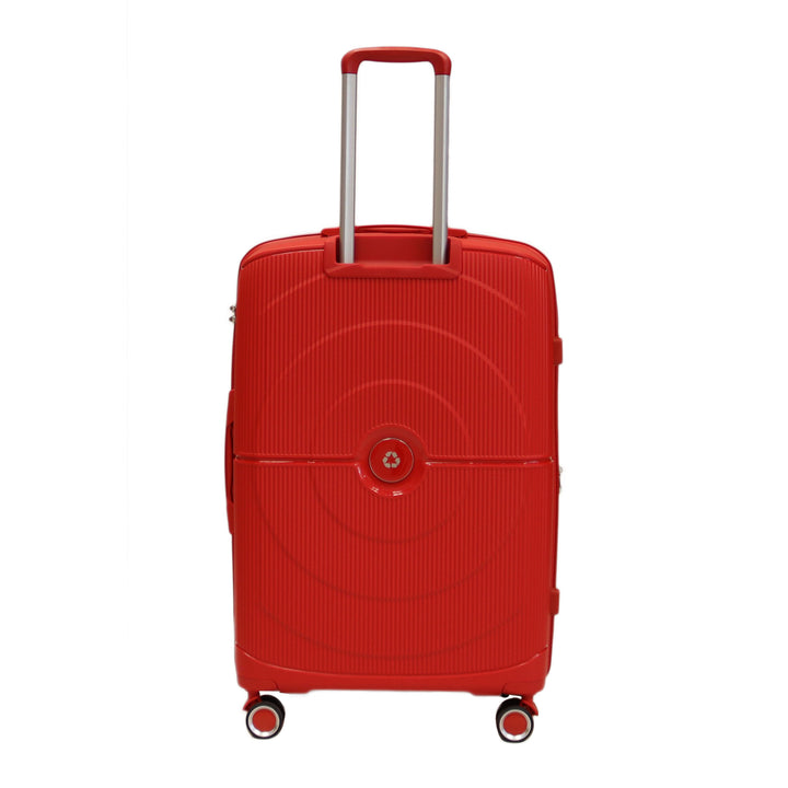 Luggage District Bett 1-Piece Small Size 20-inch PP Hardside Expandable Suitcase, Red