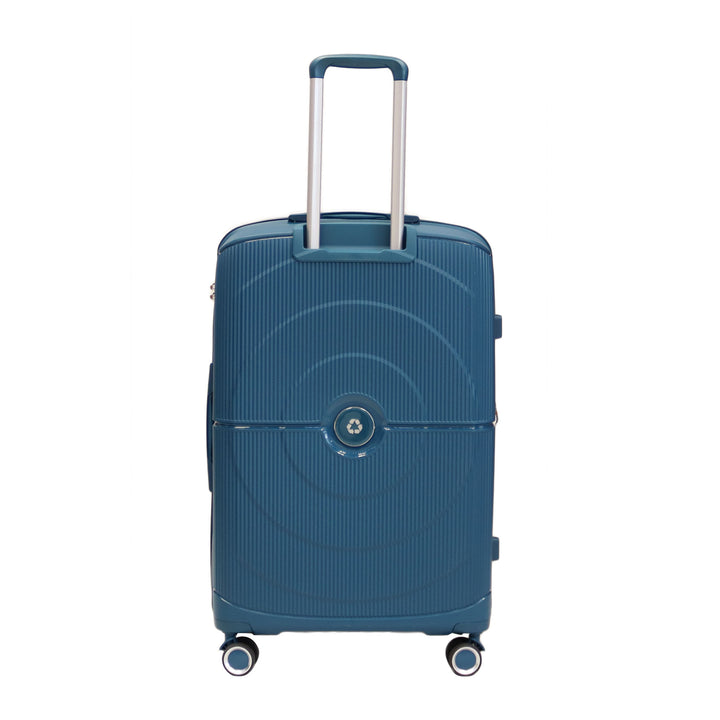 Luggage District Bett 1-Piece Medium Size 24-inch PP Hardside Expandable Suitcase, Cyan