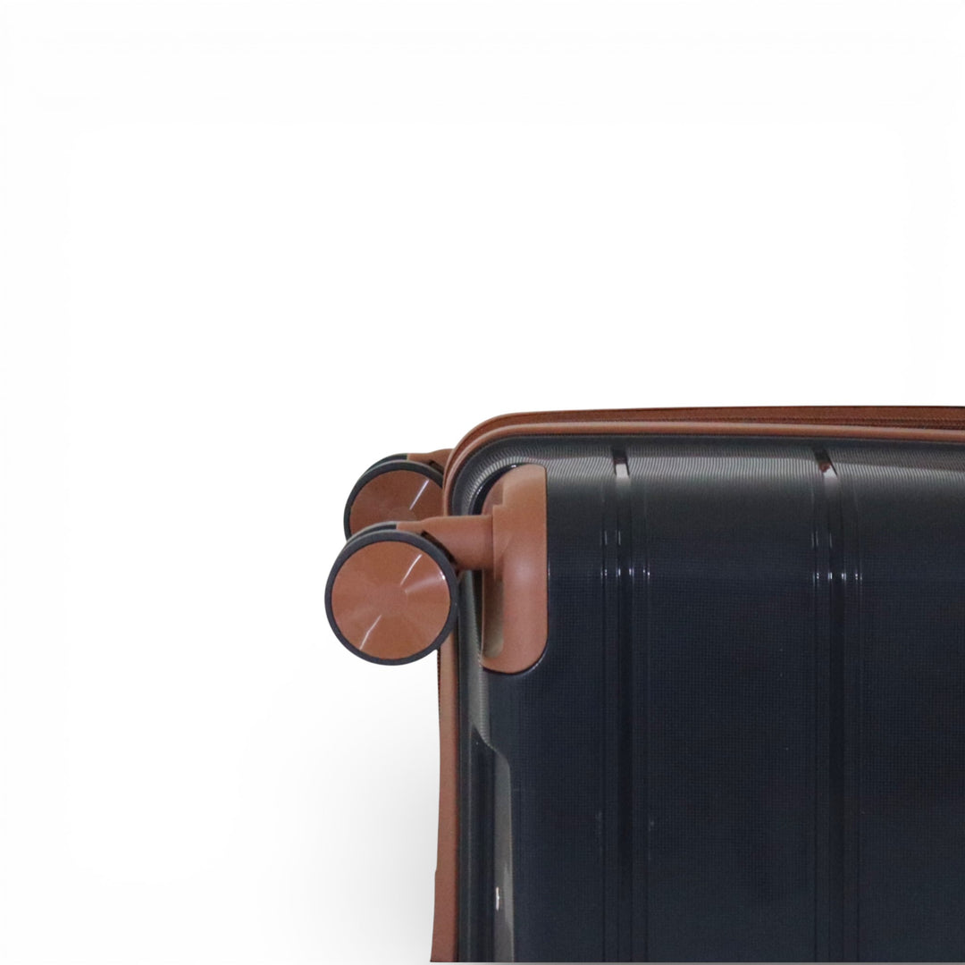 Skybird 4-Piece PP Luggage Set (20” / 24” / 28” / 32”) Durable Double Zipper Travel Suitcase Set - Black