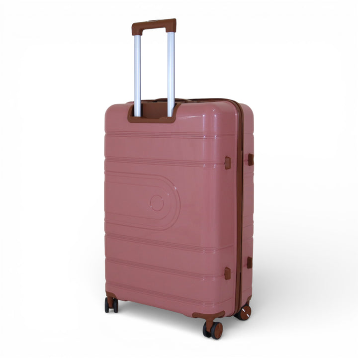 Skybird 4-Piece PP Luggage Set (20” / 24” / 28” / 32”) Durable Double Zipper Travel Suitcase Set - Rose