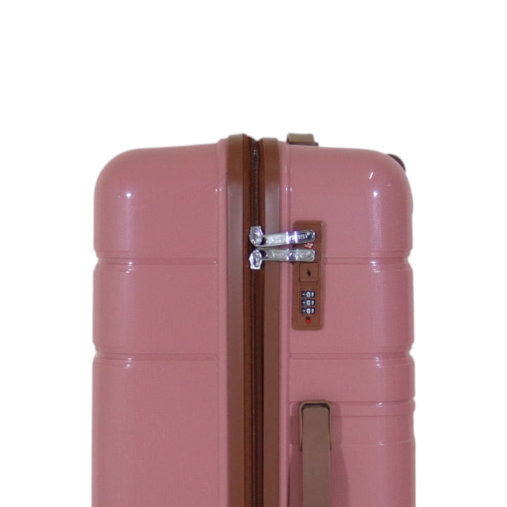 Skybird 4-Piece PP Luggage Set (20” / 24” / 28” / 32”) Durable Double Zipper Travel Suitcase Set - Rose