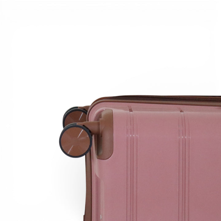 Skybird 4-Piece PP Luggage Set (20” / 24” / 28” / 32”) Durable Double Zipper Travel Suitcase Set - Rose