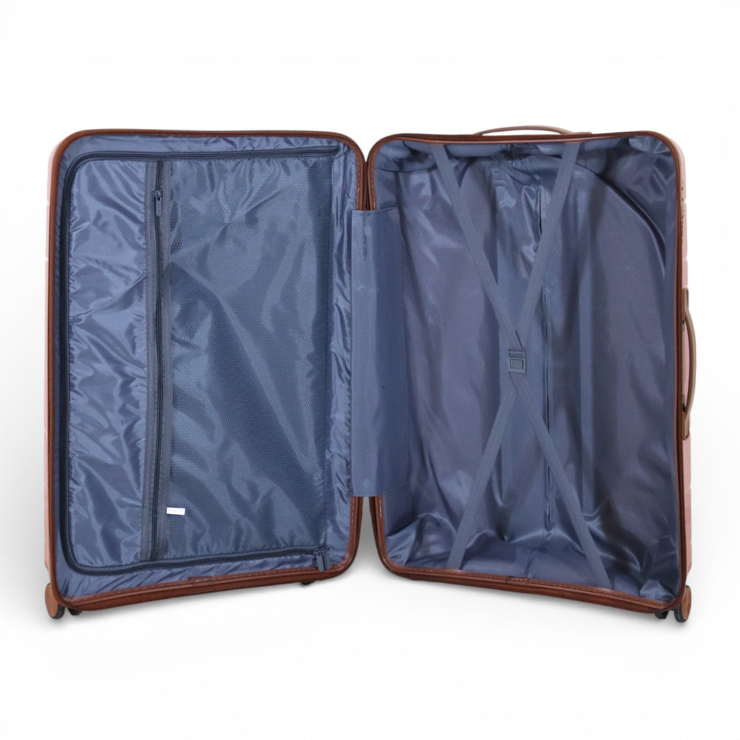 Skybird 4-Piece PP Luggage Set (20” / 24” / 28” / 32”) Durable Double Zipper Travel Suitcase Set - Rose