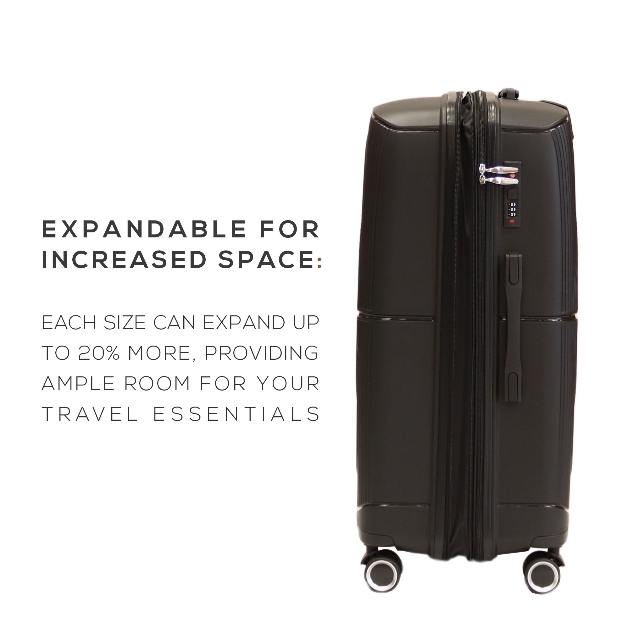 Large discount expandable suitcase