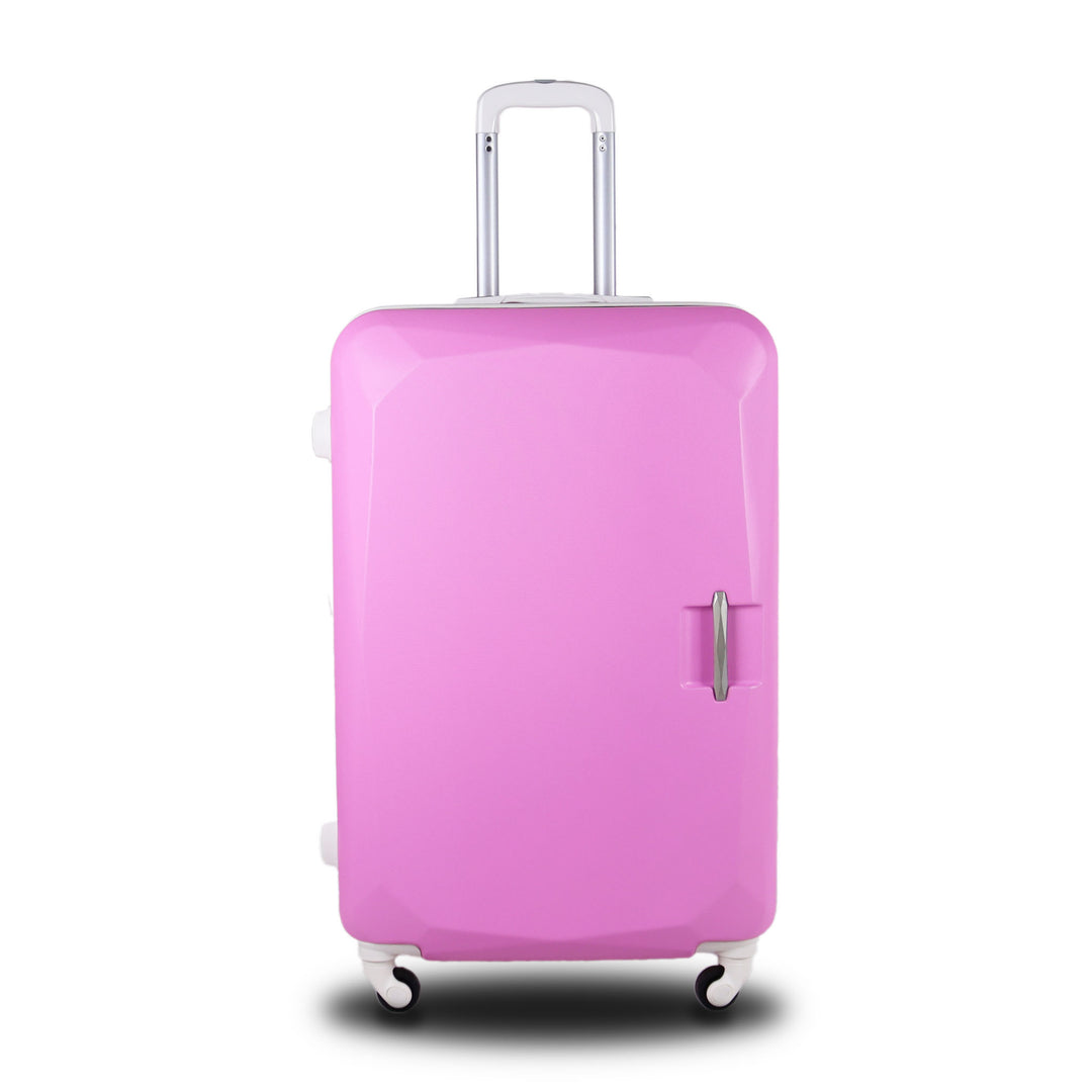 Sky Bird Flat ABS Luggage Trolley Bag 1 Piece Small Size 20" inch, Pink