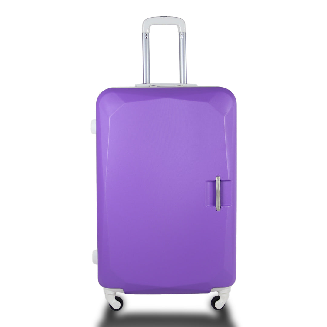 Sky Bird Flat 4-Piece ABS Luggage Trolley Set Purple