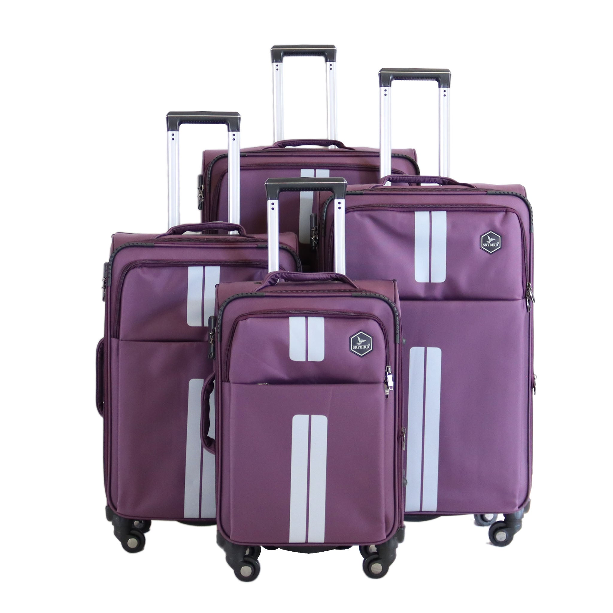 Suitcase Soft Fabric Luggage Travel Trolley Bag Luggage District