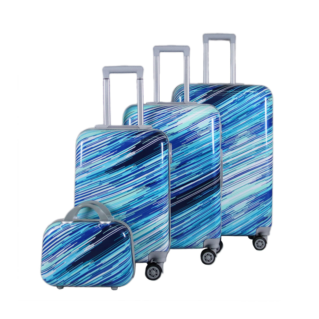 Sky Bird Multicolor 4-Piece ABS Luggage Trolley Set Multicolor