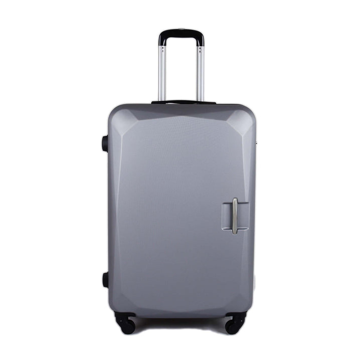 Sky Bird Flat ABS Luggage Trolley Bag 1 Piece Small Size 20" inch, Silver