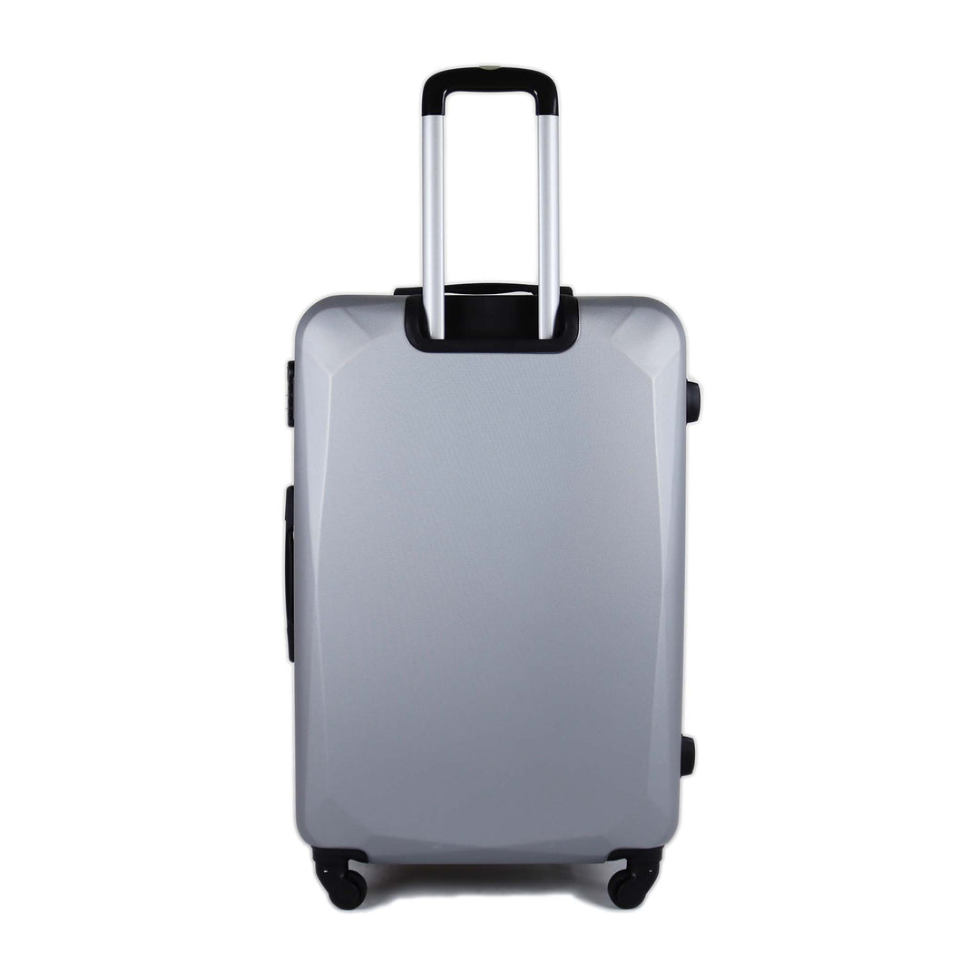 Sky Bird Flat 4-Piece ABS Luggage Trolley Set Silver