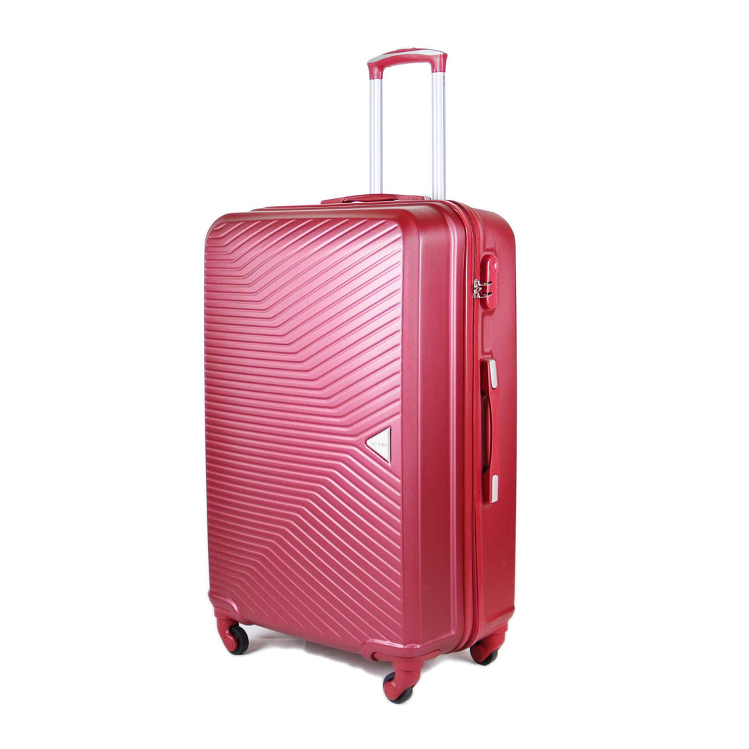 Sky Bird Elegant ABS Luggage Trolley Set 4 Piece, Red
