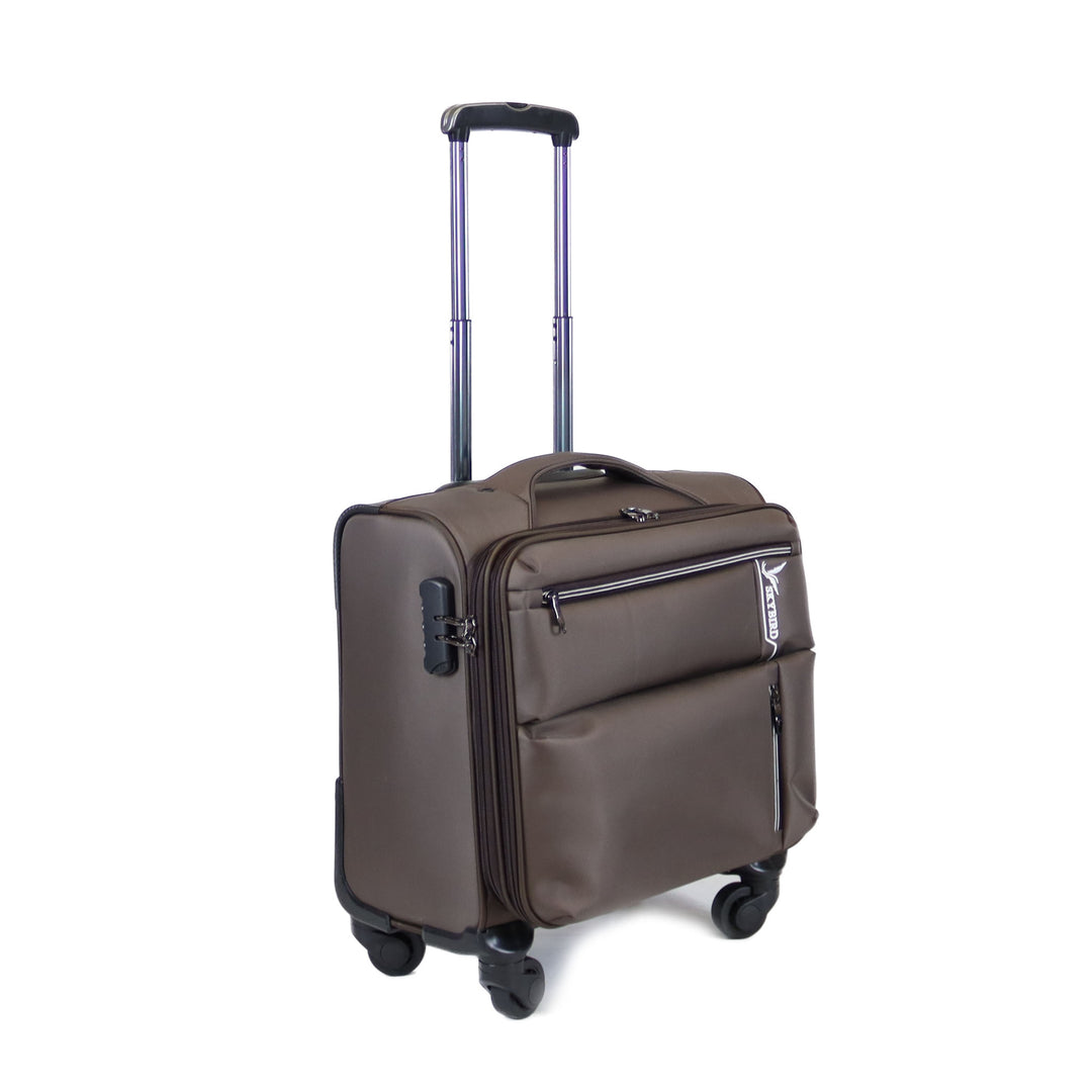 Sky Bird Professional Rolling Business Suitcase Carry-on Small Size 20inch, Brown