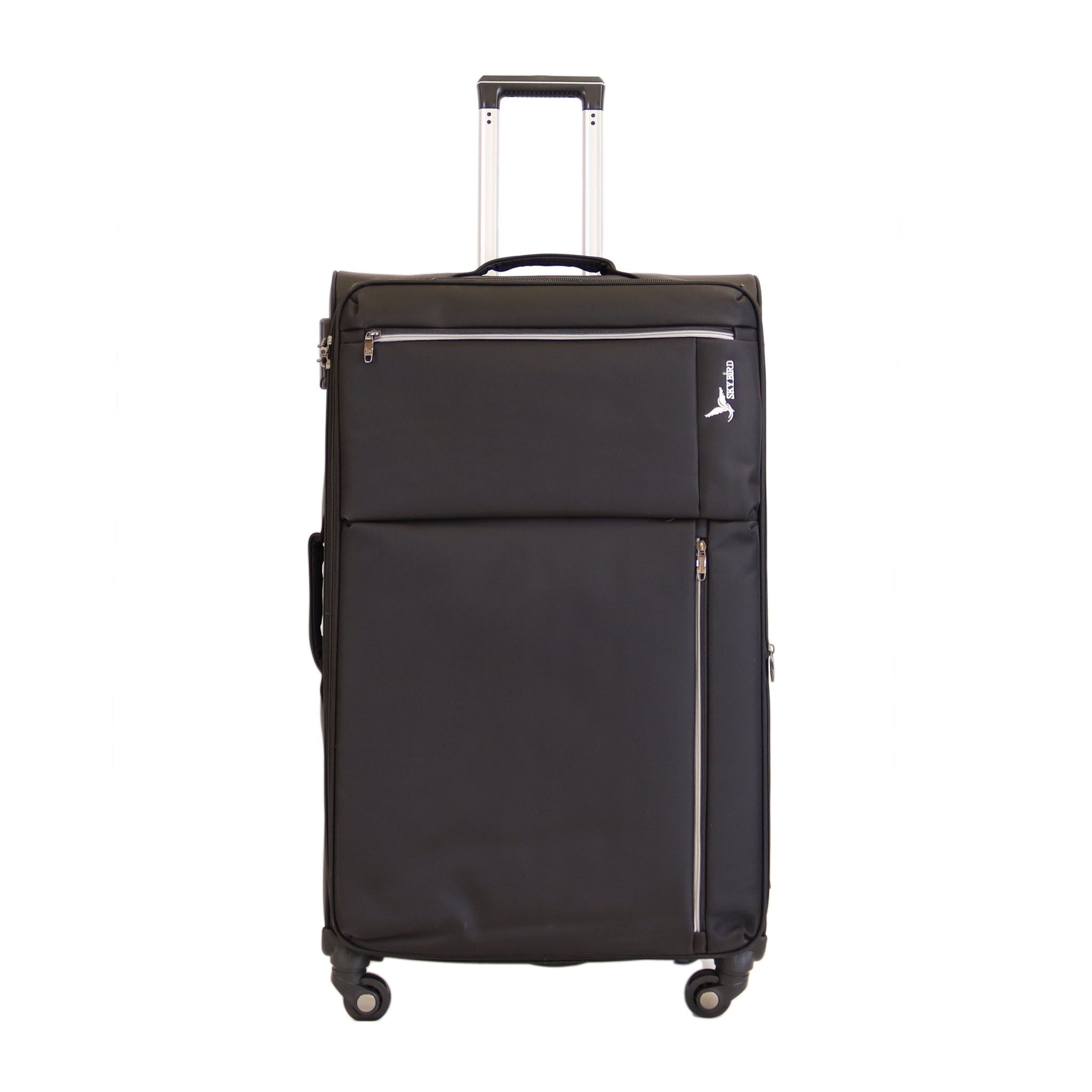 Small black suitcase on wheels hot sale