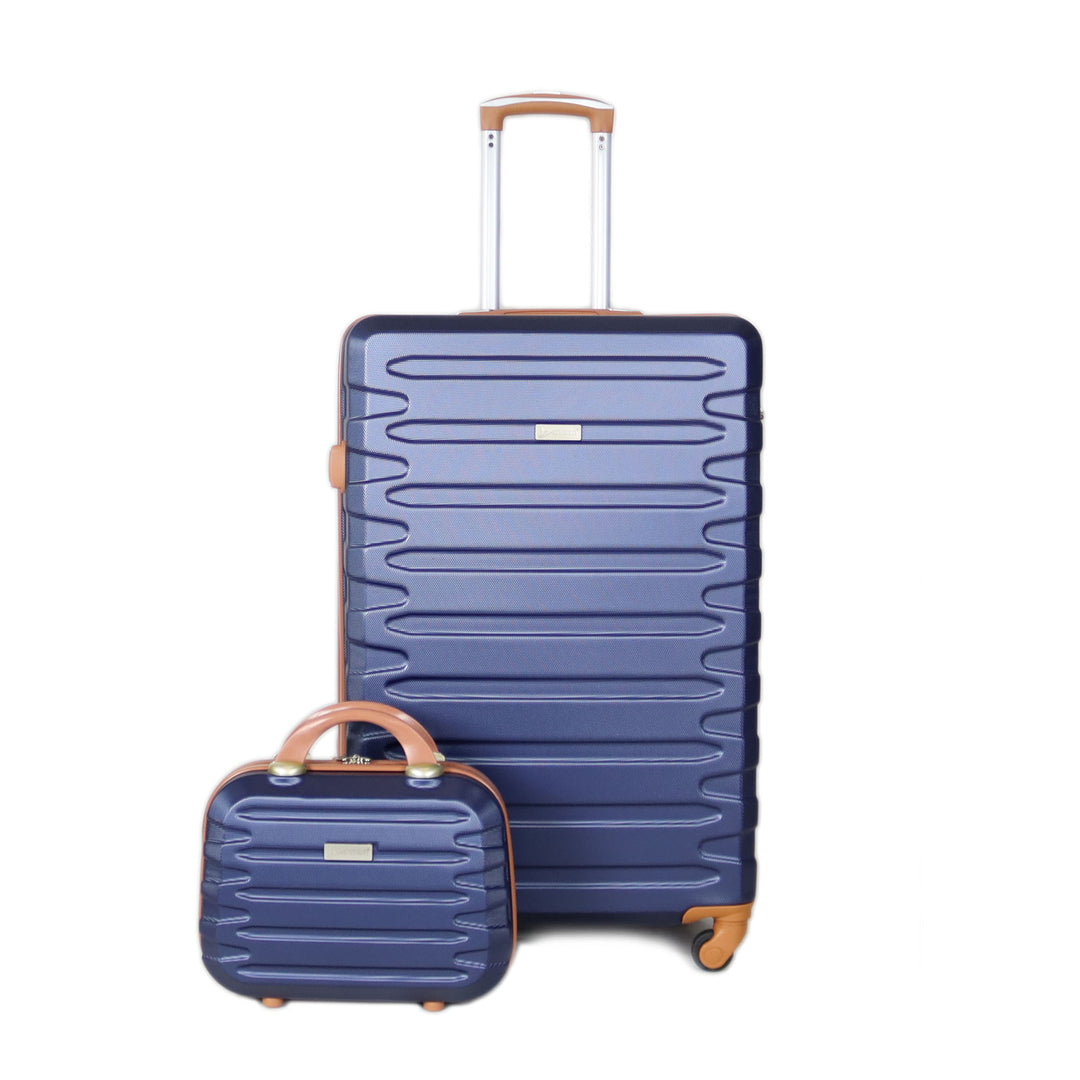 Sky Bird Traveler 1-Piece ABS Luggage Trolley Bag With Handbag, Blue