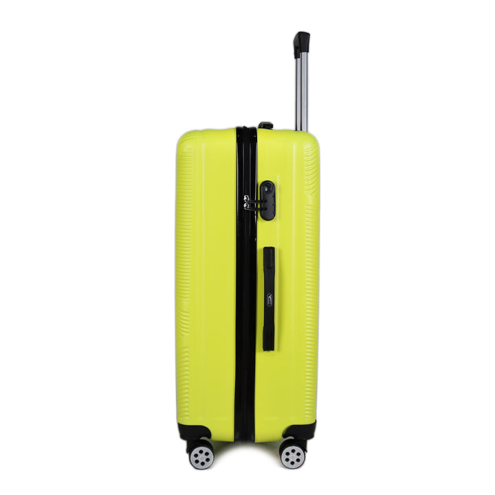 Yinton Stylish 3 Piece Hard ABS Luggage Trolley Bag Set, Yellow