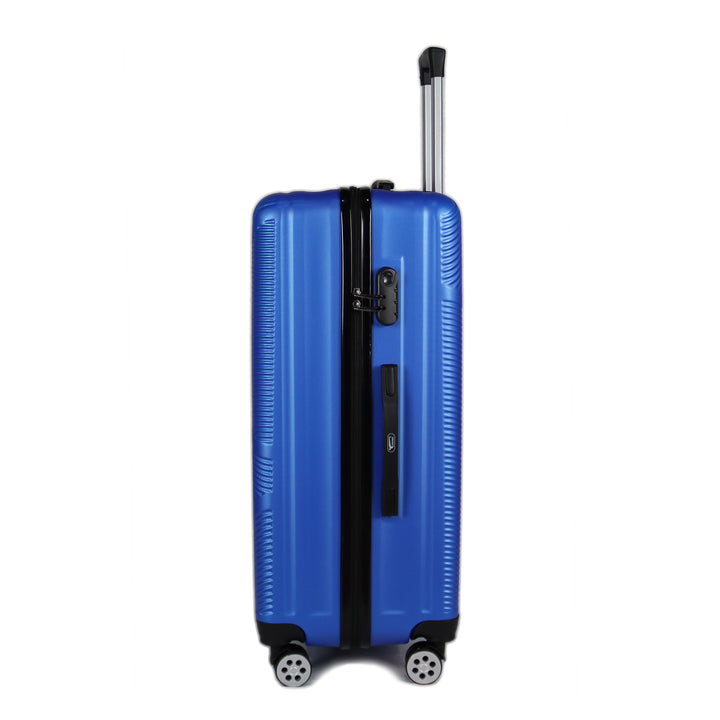 Yinton Stylish 3 Piece Hard ABS Luggage Trolley Bag Set, Blue