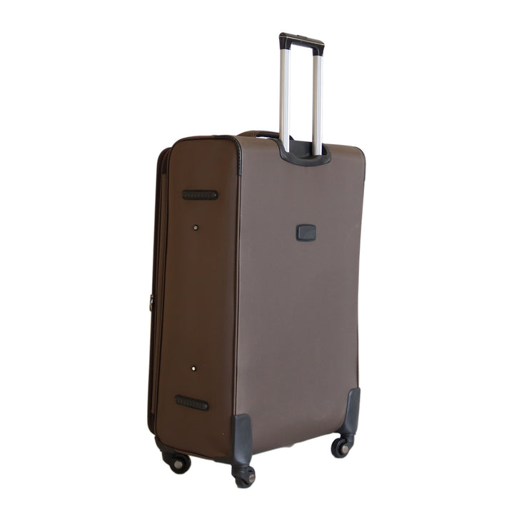 Sky Bird Premium Soft Shell 4 Pieces Suitcase Trolley Set, Brown