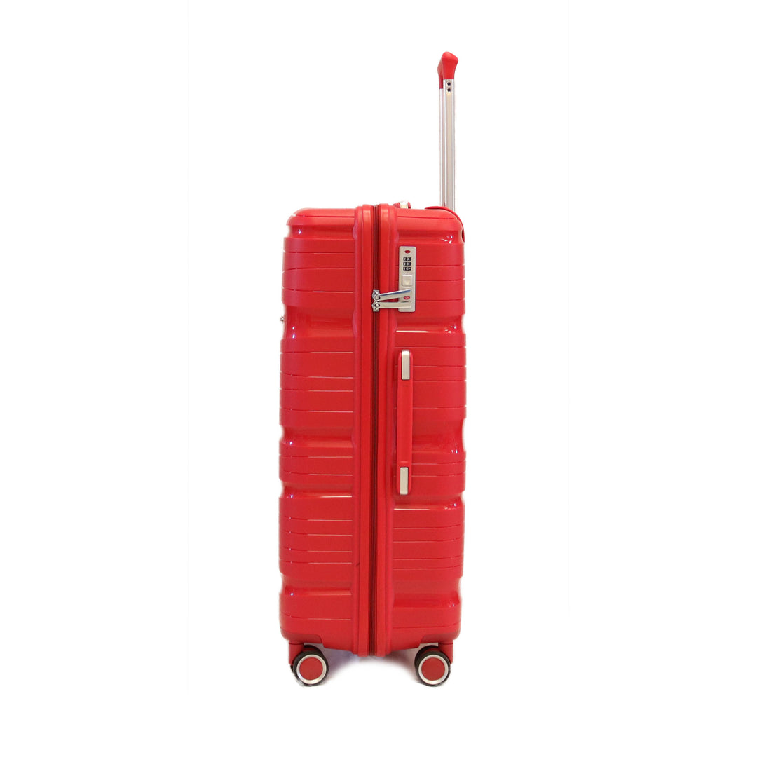 Sky Bird Solid PP Luggage Trolley Bag With TSA Lock Checked-in Size 28 Inch Red