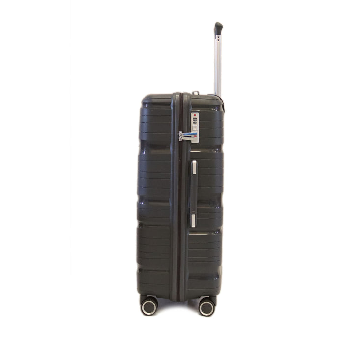 Sky Bird Solid PP Luggage Trolley Bag With TSA Lock Checked-in Size 24 Inch Dark Grey