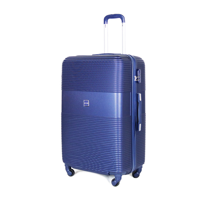Sky Bird Safari ABS Luggage Trolley Set 4 Piece, Blue